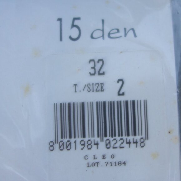 ibici calze Cleo Deluxe 15 den Size 2 Made in Italy Panty Hose *New in Package* - Picture 2 of 12